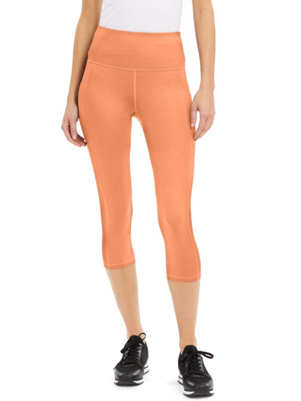 Ideology Womens High-Rise Side-Pocket Cropped Leggings